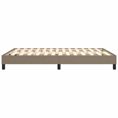 Struttura Letto a Rete a Molle Tortora 140x200 cm in Tessuto