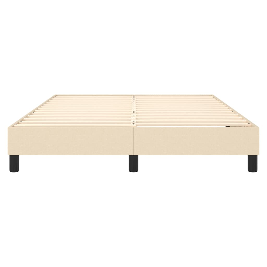 Struttura Letto a Rete a Molle Crema 140x200 cm in Tessuto | homemem39