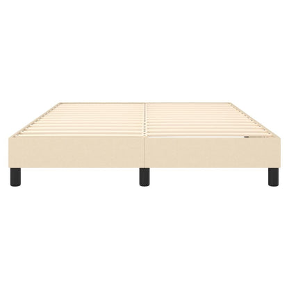 Struttura Letto a Rete a Molle Crema 140x200 cm in Tessuto | homemem39