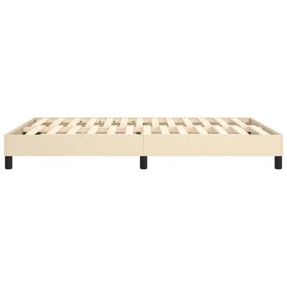 Struttura Letto a Rete a Molle Crema 140x200 cm in Tessuto | homemem39