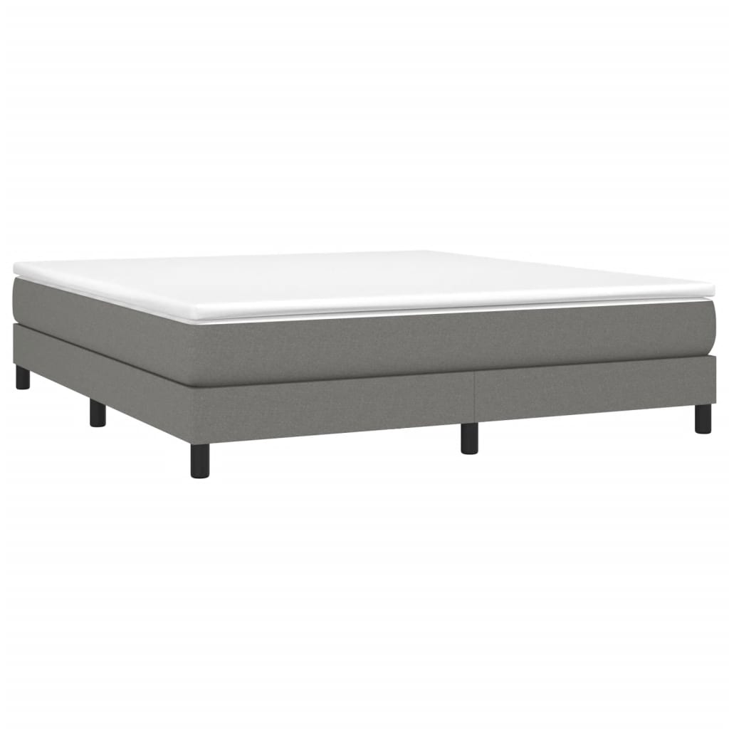 Struttura Letto a Rete a Molle Grigio Scuro 160x200 cm Tessuto | homemem39