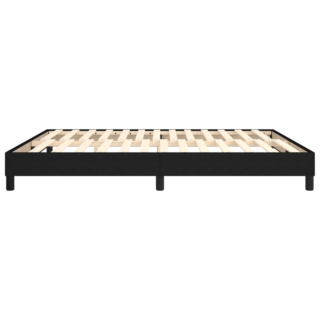 Struttura Letto a Rete a Molle Nero 160x200 cm in Tessuto | homemem39