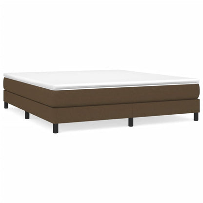 Struttura Letto a Rete a Molle Marrone Scuro 160x200 cm Tessuto | homemem39