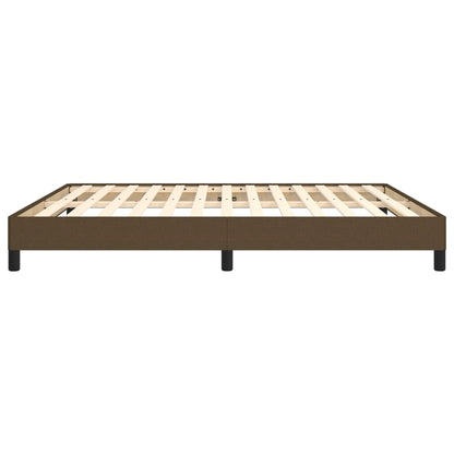 Struttura Letto a Rete a Molle Marrone Scuro 160x200 cm Tessuto | homemem39