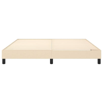 Struttura Letto a Rete a Molle Crema 160x200 cm in Tessuto