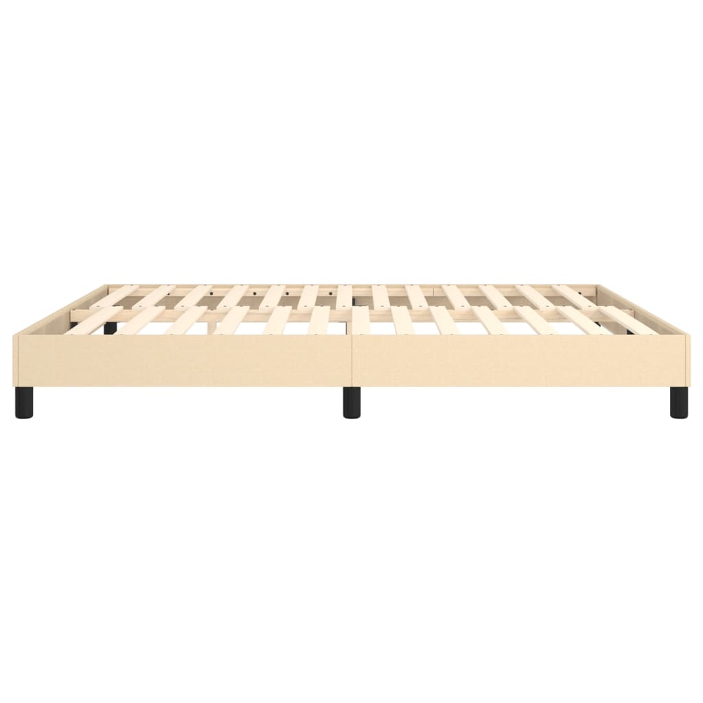 Struttura Letto a Rete a Molle Crema 160x200 cm in Tessuto | homemem39