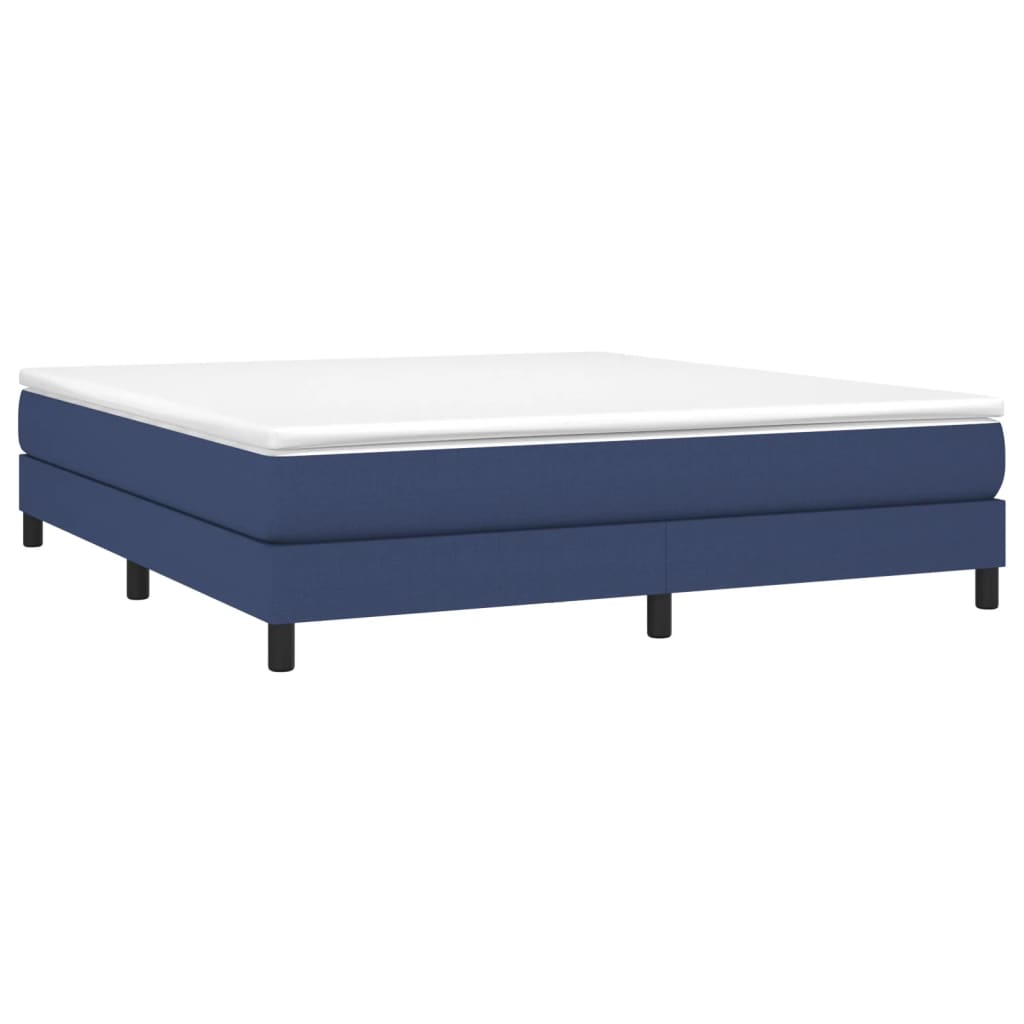 Struttura Letto a Rete a Molle Blu 160x200 cm in Tessuto | homemem39
