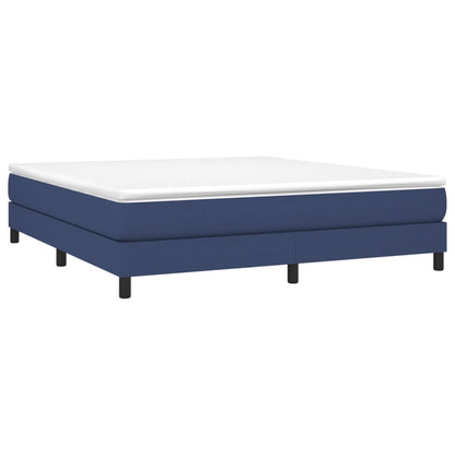 Struttura Letto a Rete a Molle Blu 160x200 cm in Tessuto | homemem39