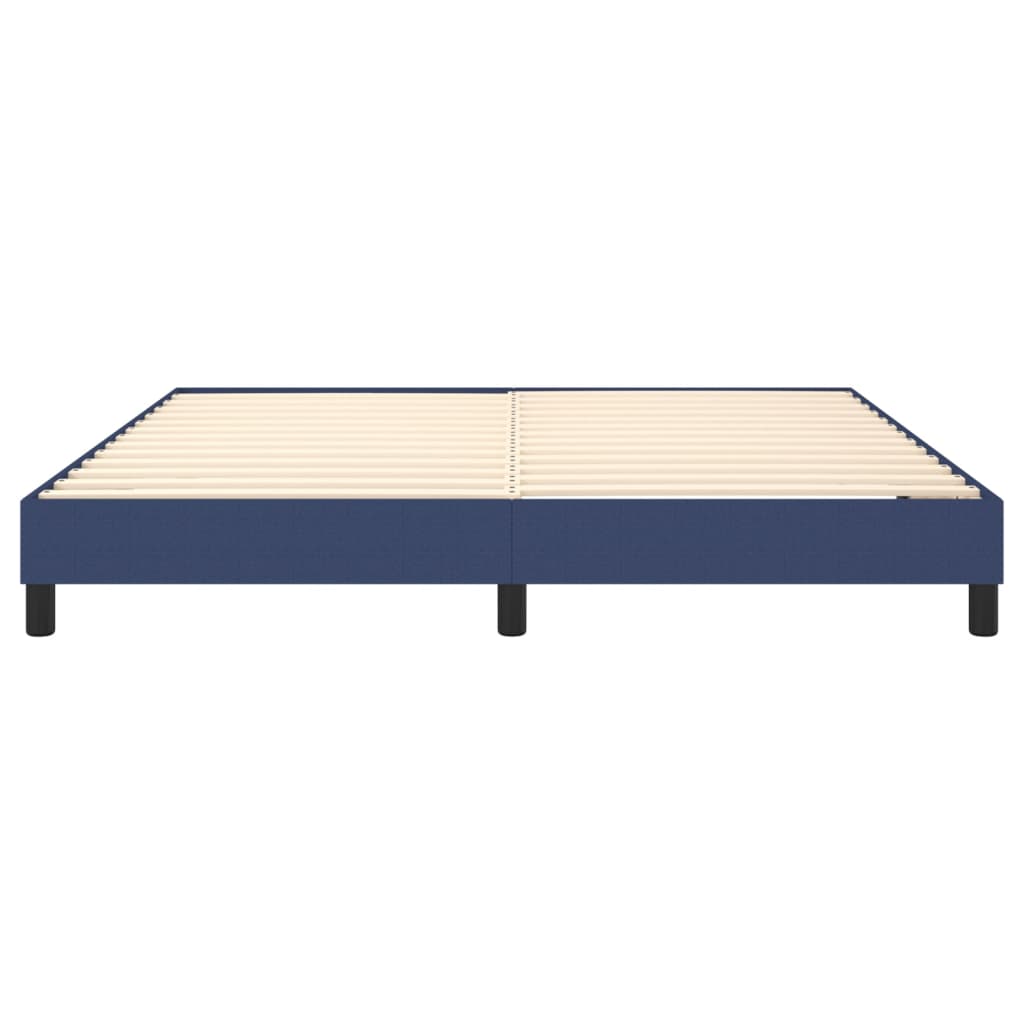 Struttura Letto a Rete a Molle Blu 160x200 cm in Tessuto | homemem39