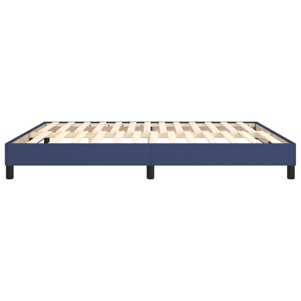 Struttura Letto a Rete a Molle Blu 160x200 cm in Tessuto | homemem39