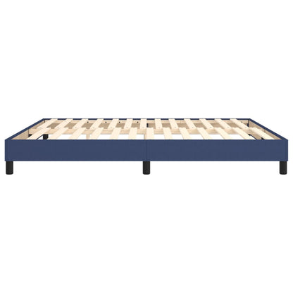 Struttura Letto a Rete a Molle Blu 160x200 cm in Tessuto | homemem39