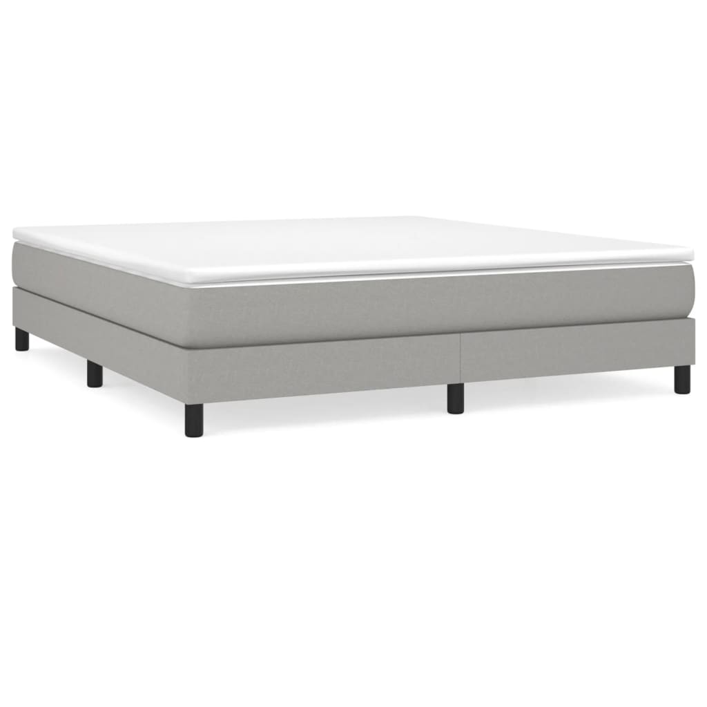 Struttura Letto a Rete a Molle Grigio Chiaro 180x200 cm Tessuto | homemem39