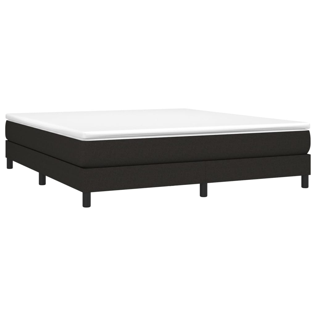 Struttura Letto a Rete a Molle Nero 180x200 cm in Tessuto | homemem39