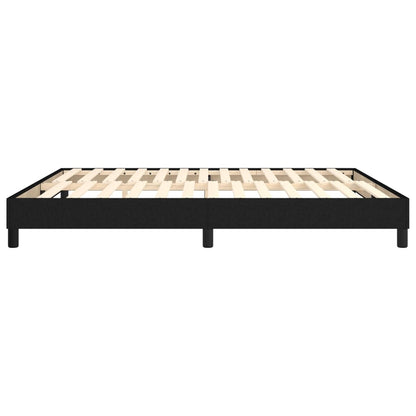 Struttura Letto a Rete a Molle Nero 180x200 cm in Tessuto | homemem39