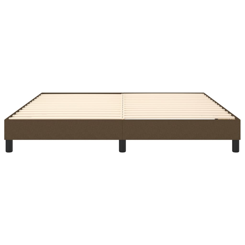 Struttura Letto a Rete a Molle Marrone Scuro 180x200 cm Tessuto | homemem39