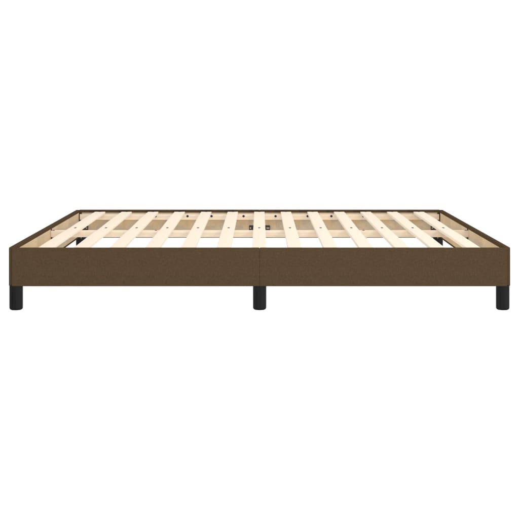 Struttura Letto a Rete a Molle Marrone Scuro 180x200 cm Tessuto | homemem39