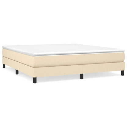 Struttura Letto a Rete a Molle Crema 180x200 cm in Tessuto | homemem39