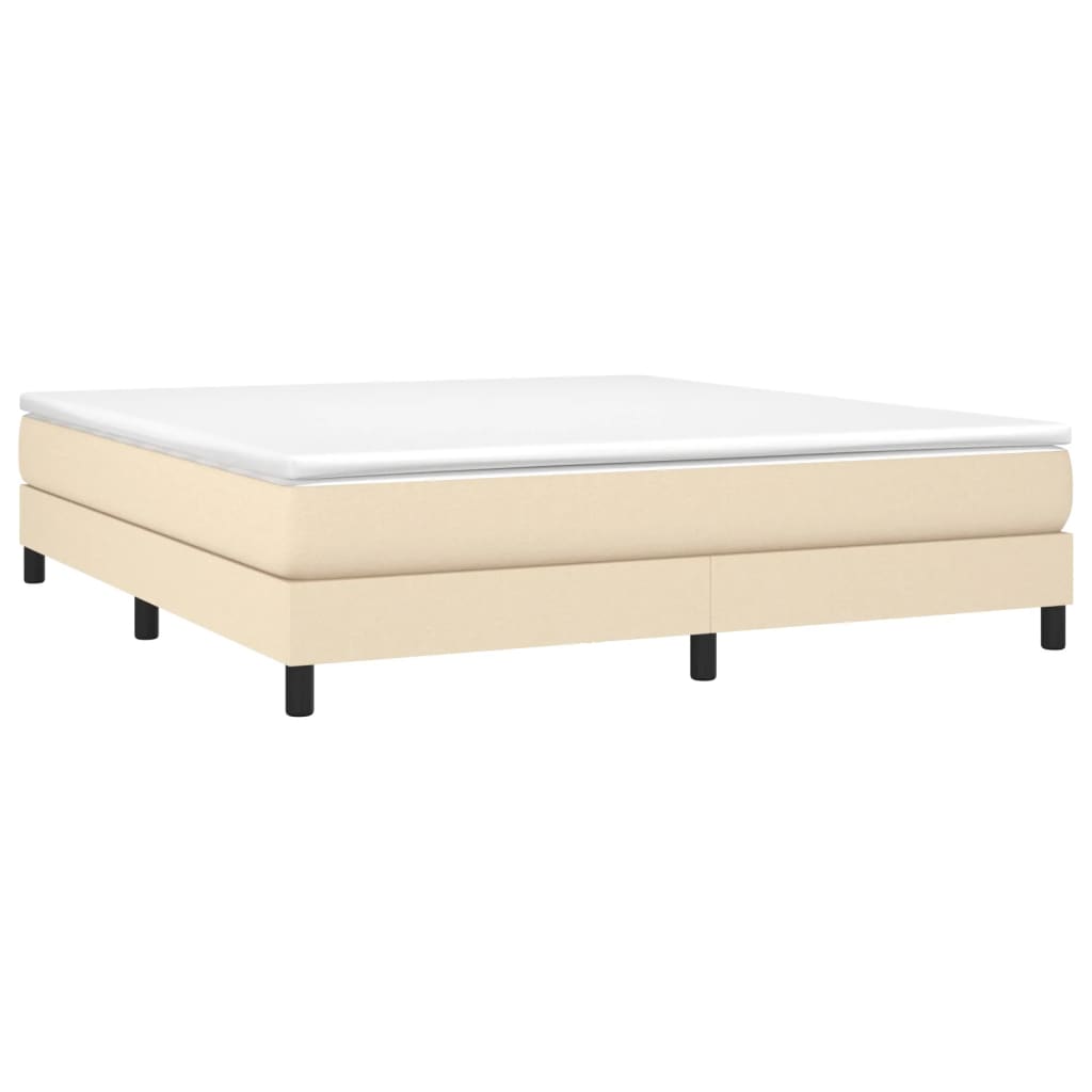 Struttura Letto a Rete a Molle Crema 180x200 cm in Tessuto | homemem39