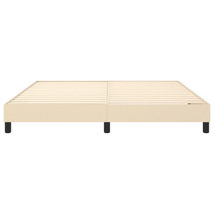 Struttura Letto a Rete a Molle Crema 180x200 cm in Tessuto | homemem39