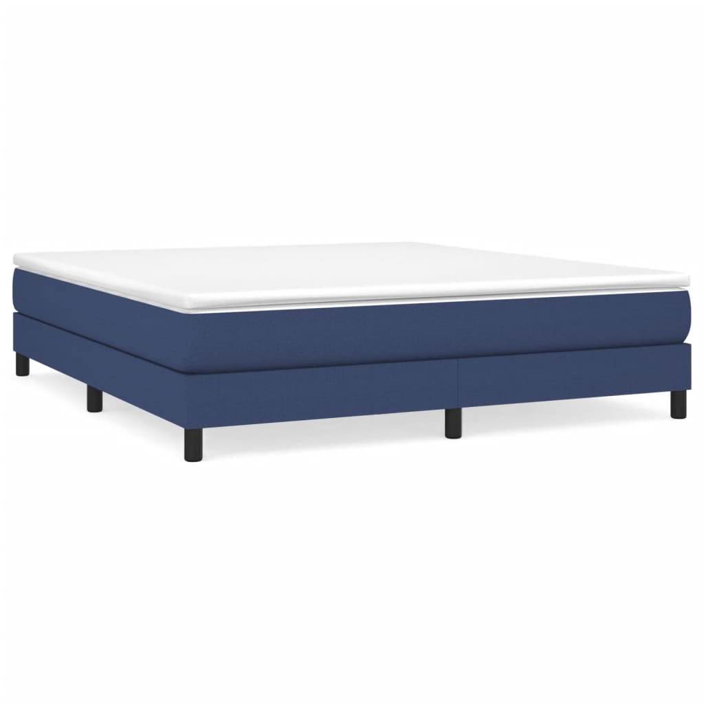 Struttura Letto a Rete a Molle Blu 180x200 cm in Tessuto | homemem39