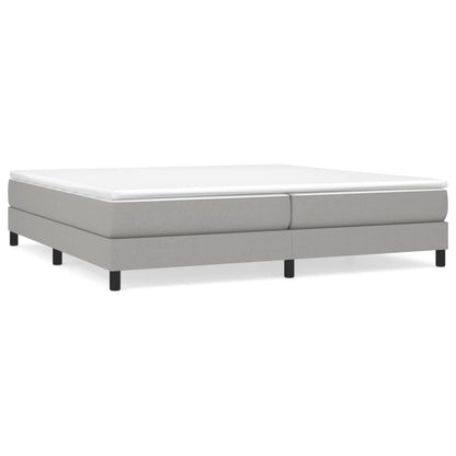 Struttura Letto a Rete a Molle Grigio Chiaro 200x200 cm Tessuto | homemem39