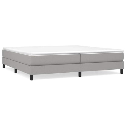Struttura Letto a Rete a Molle Grigio Chiaro 200x200 cm Tessuto