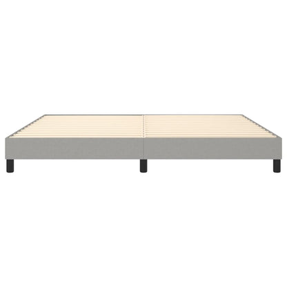 Struttura Letto a Rete a Molle Grigio Chiaro 200x200 cm Tessuto | homemem39