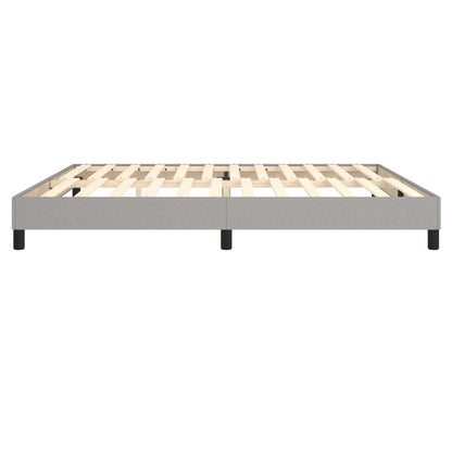 Struttura Letto a Rete a Molle Grigio Chiaro 200x200 cm Tessuto | homemem39