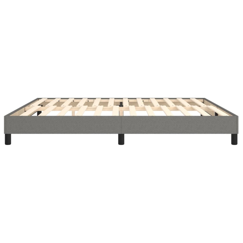 Struttura Letto a Rete a Molle Grigio Scuro 200x200 cm Tessuto | homemem39