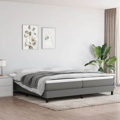 Struttura Letto a Rete a Molle Grigio Scuro 200x200 cm Tessuto | homemem39
