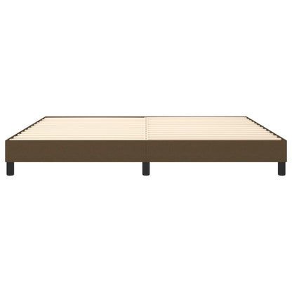 Struttura Letto a Rete a Molle Marrone Scuro 200x200 cm in Tessuto | homemem39