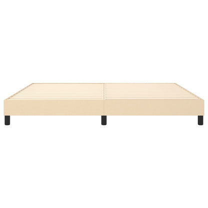 Struttura Letto a Rete a Molle Crema 200x200 cm in Tessuto | homemem39