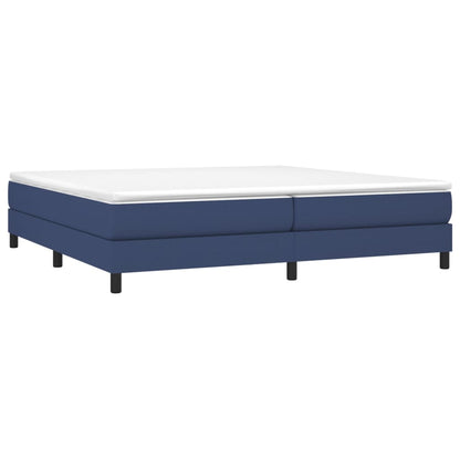 Struttura Letto a Rete a Molle Blu 200x200 cm in Tessuto | homemem39