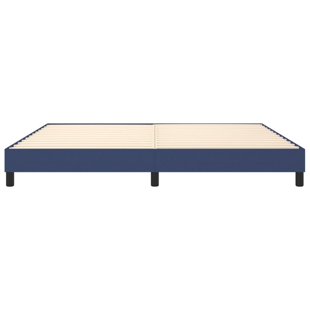 Struttura Letto a Rete a Molle Blu 200x200 cm in Tessuto | homemem39