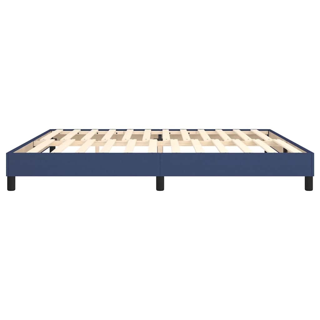 Struttura Letto a Rete a Molle Blu 200x200 cm in Tessuto | homemem39