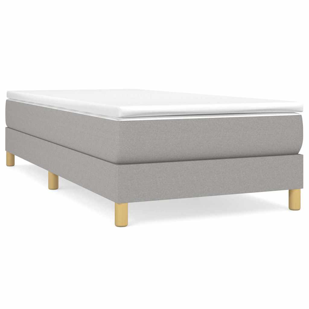 Struttura Letto a Rete a Molle Grigio Chiaro 80x200 cm Tessuto