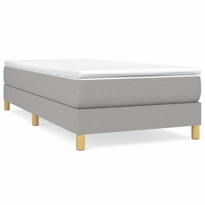 Struttura Letto a Rete a Molle Grigio Chiaro 80x200 cm Tessuto