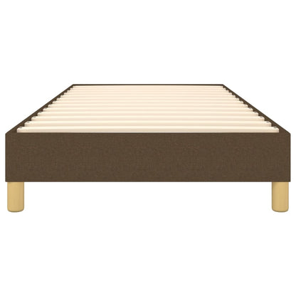 Struttura Letto a Rete a Molle Marrone Scuro 80x200 cm Tessuto | homemem39