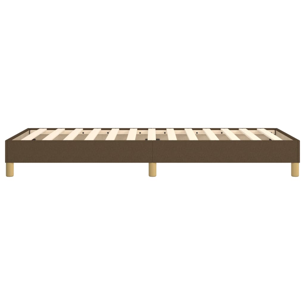 Struttura Letto a Rete a Molle Marrone Scuro 80x200 cm Tessuto | homemem39