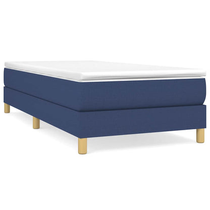 Struttura Letto a Rete a Molle Blu 80x200 cm in Tessuto