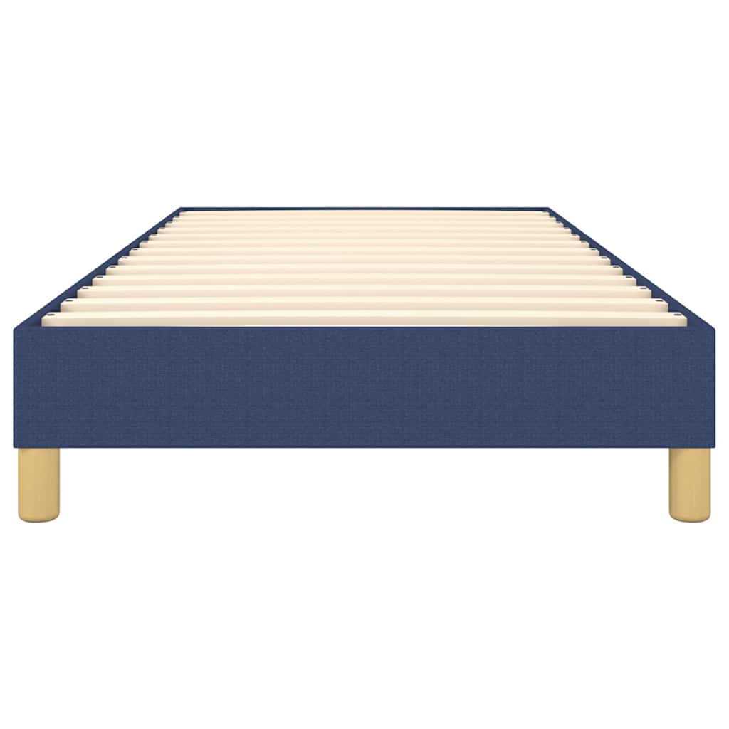 Struttura Letto a Rete a Molle Blu 80x200 cm in Tessuto