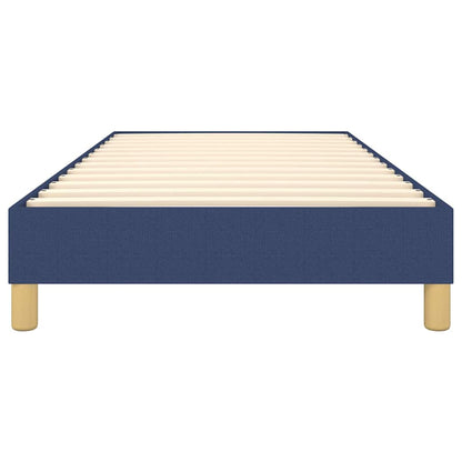 Struttura Letto a Rete a Molle Blu 80x200 cm in Tessuto