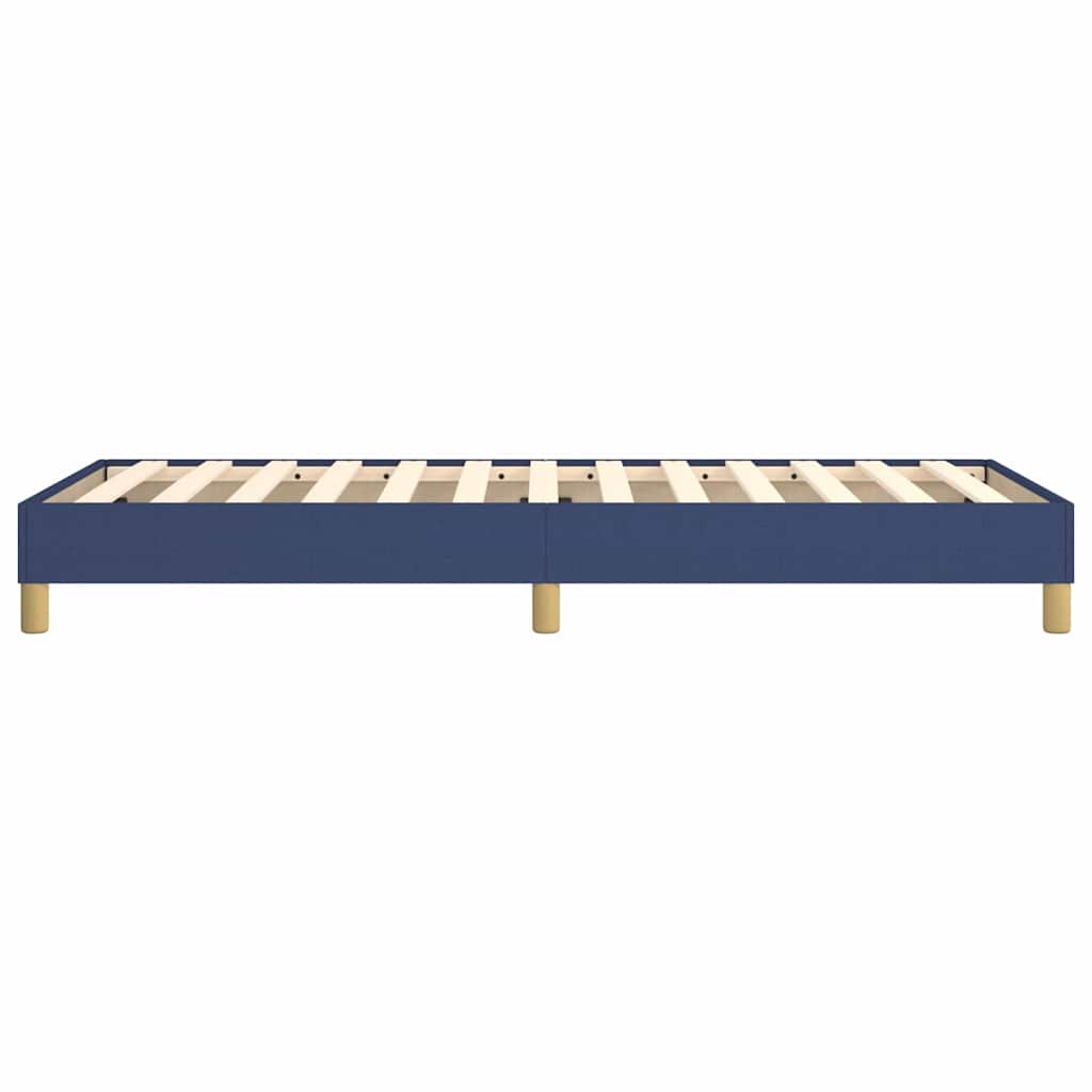 Struttura Letto a Rete a Molle Blu 80x200 cm in Tessuto