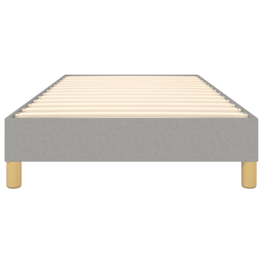 Struttura Letto a Rete a Molle Grigio Chiaro 90x190 cm Tessuto