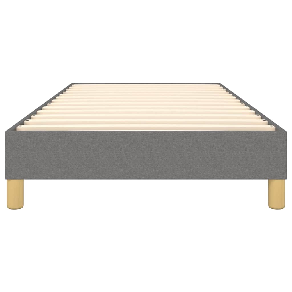 Struttura Letto a Rete a Molle Grigio Scuro 90x190 cm Tessuto
