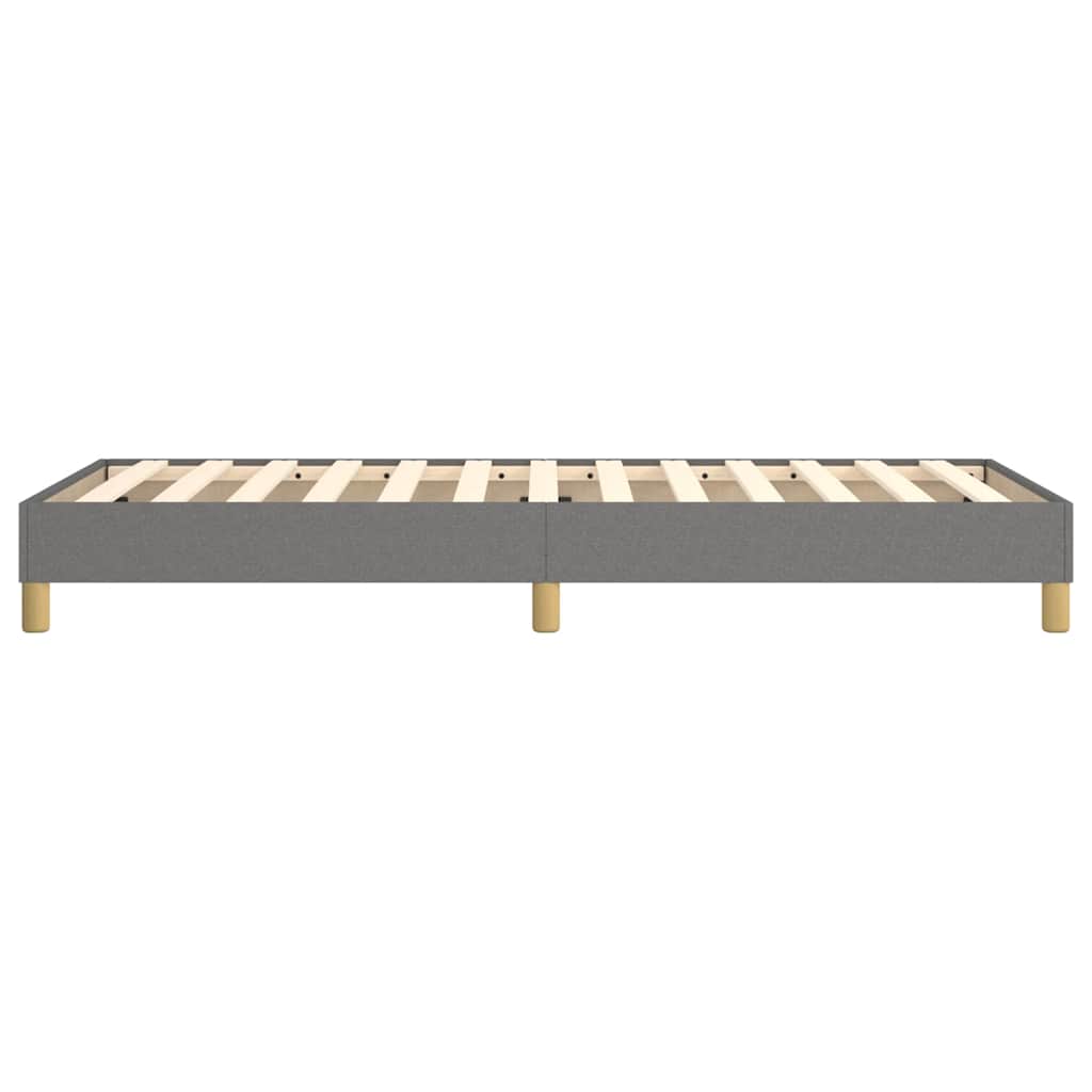 Struttura Letto a Rete a Molle Grigio Scuro 90x190 cm Tessuto