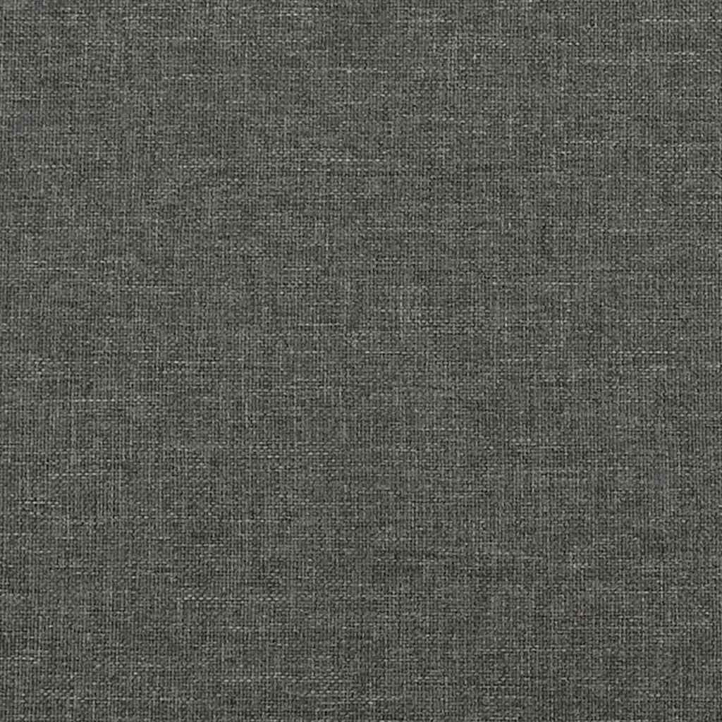 Struttura Letto a Rete a Molle Grigio Scuro 90x190 cm Tessuto