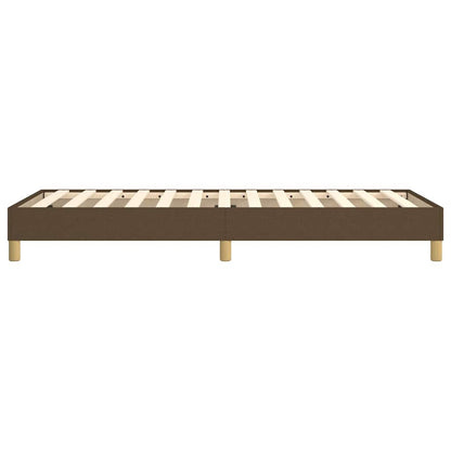 Struttura Letto a Rete a Molle Marrone Scuro 90x190 cm Tessuto