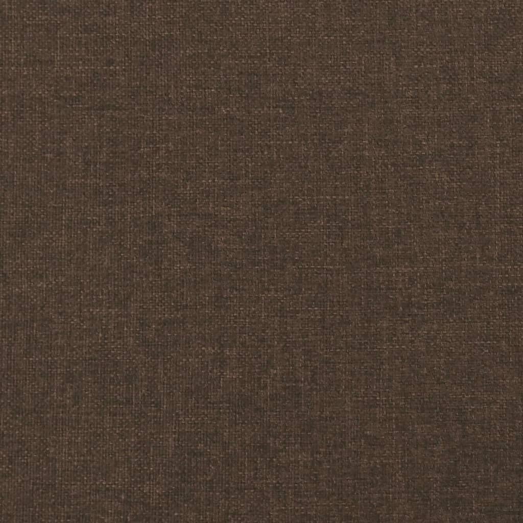 Giroletto a Molle Marrone Scuro 90x190 cm in Tessuto