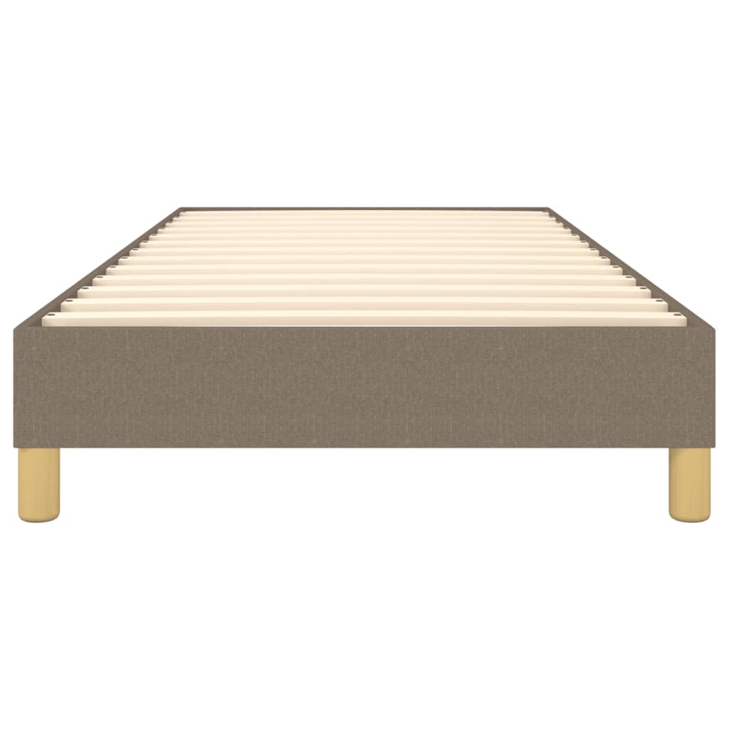 Struttura Letto a Rete a Molle Tortora 90x190 cm Tessuto
